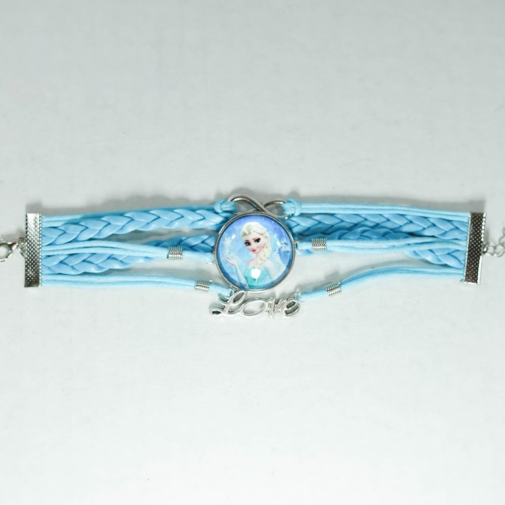 🛍Girls Elsa blue multi strand Frozen bracelet